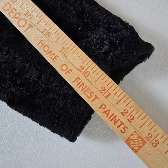 New Frontier Black Crushed Velvet Blazer Vtg Mob Wife Whimishgoth Witchy   8 - Picture 8 of 10